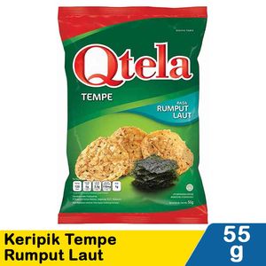 Promo Harga Qtela Keripik Tempe Rumput Laut 55 gr - Indomaret