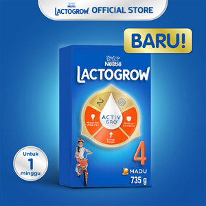 Promo Harga Lactogrow 4 Susu Pertumbuhan Madu 750 gr - Indomaret