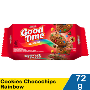 Promo Harga Good Time Cookies Chocochips Rainbow Chocochip 72 gr - Indomaret