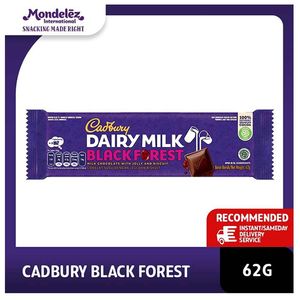 Promo Harga Cadbury Dairy Milk Black Forest 62 gr - Indomaret