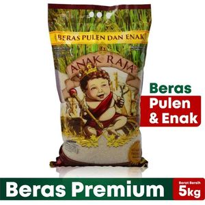 Promo Harga Anak Raja Beras Kristal Super Kepala 5000 gr - Indomaret