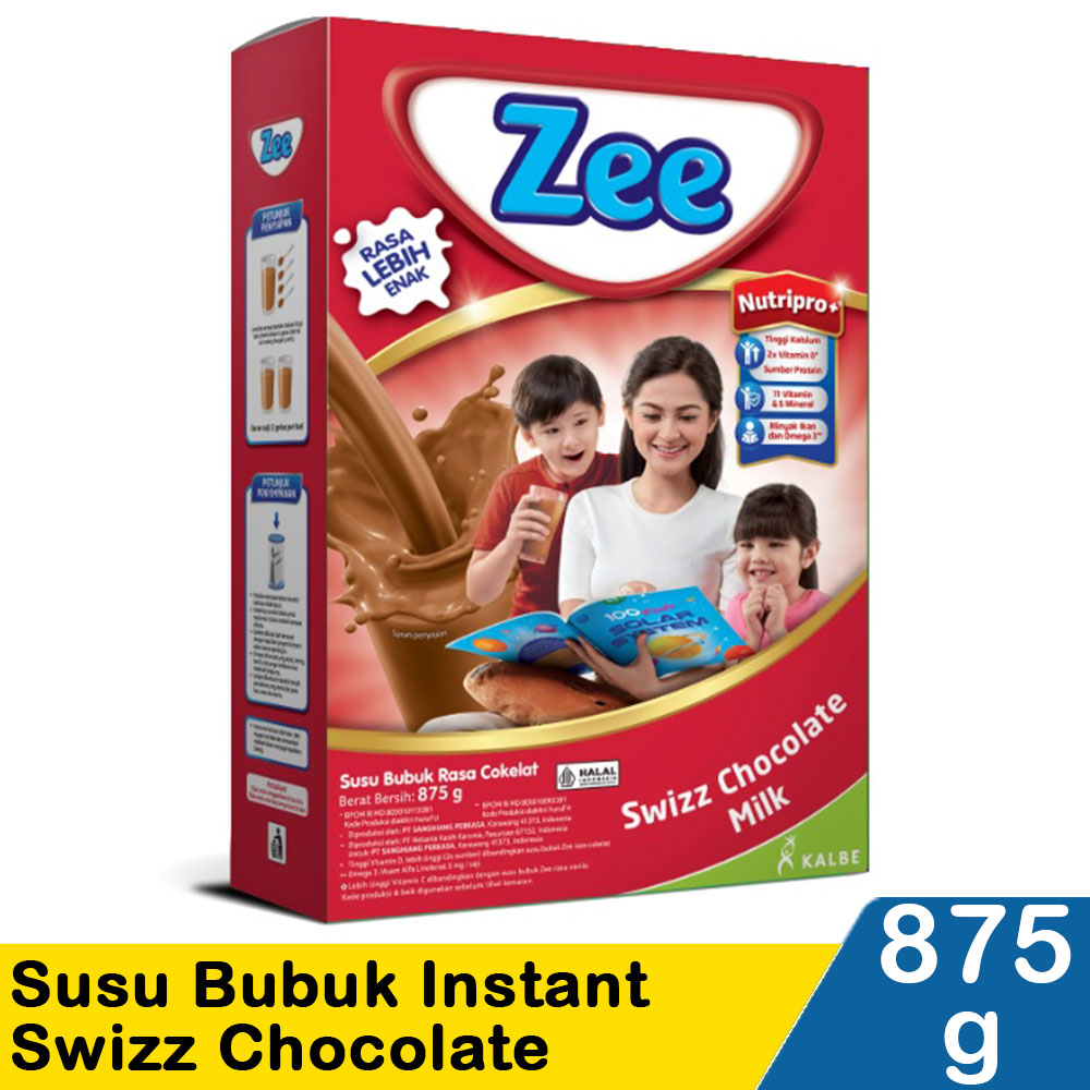 Zee SUSU BUBUK INSTANT SWIZZ CHOCOLATE BOX 900g 
