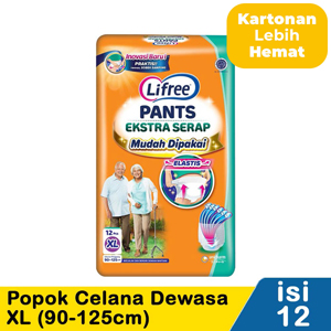 Promo Harga Lifree Popok Celana Ekstra Serap XL12 12 pcs - Indomaret