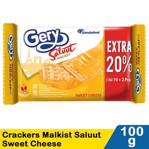 Promo Harga Gery Malkist Saluut Sweet Cheese 110 gr - Indomaret