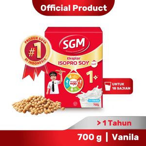 Promo Harga SGM Eksplor Soya 1-5 Susu Pertumbuhan Vanila 700 gr - Indomaret