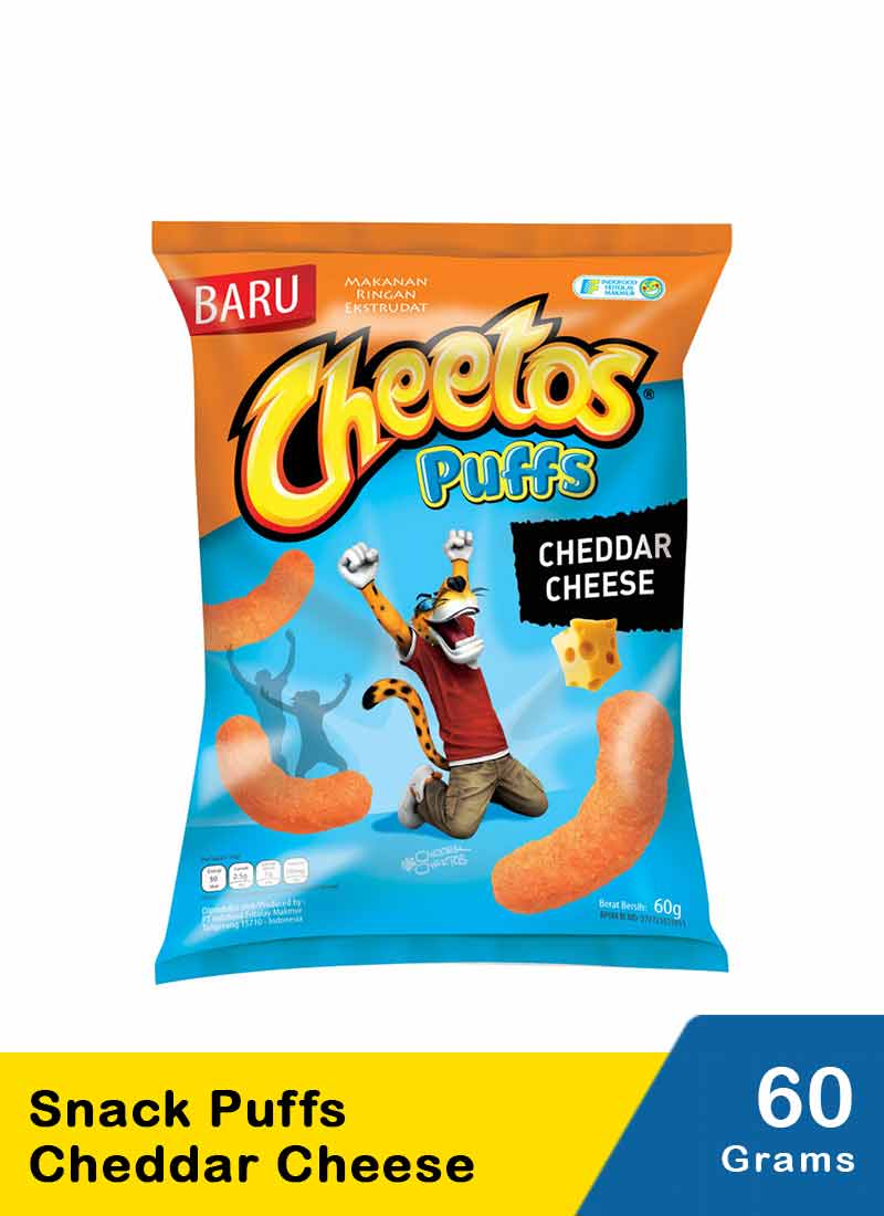 Cheetos Snack Puffs Cheddar Cheese Pck 60G KlikIndomaret