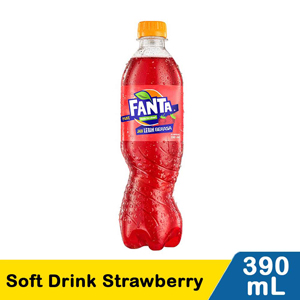 Promo Harga Fanta Minuman Soda Strawberry 390 ml - Indomaret
