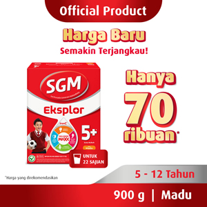 Promo Harga SGM Eksplor 5+ Susu Pertumbuhan Madu 900 gr - Indomaret
