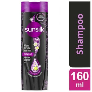 Promo Harga Sunsilk Shampoo Black Shine 160 ml - Indomaret
