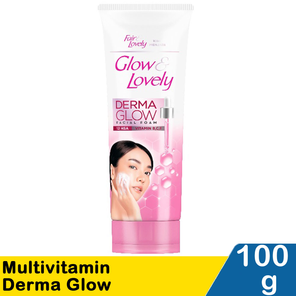 Glow Lovely Multivitamin Facial Foam 100g Klikindomaret