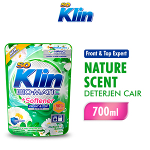 Promo Harga So Klin Biomatic Liquid Detergent Top Load 700 ml - Indomaret