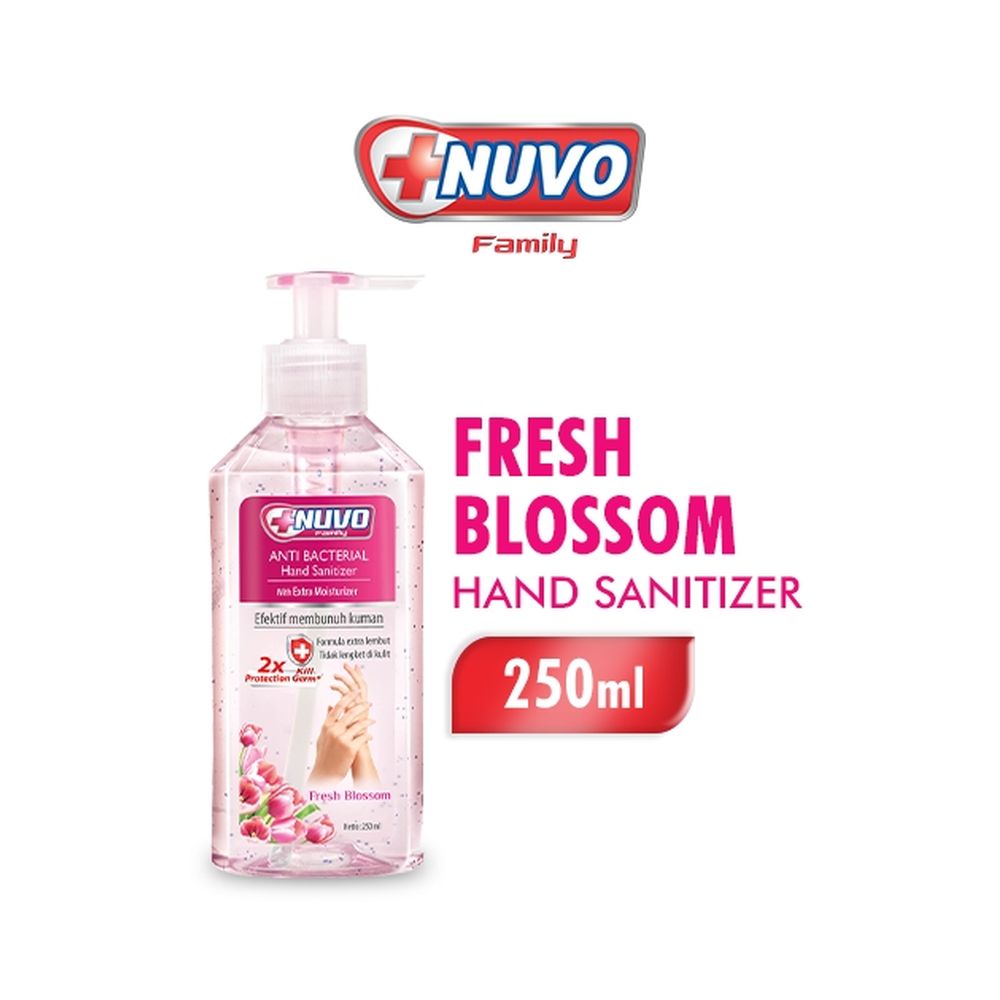 Nuvo  Hand Sanitizer Anti Bacterial Fresh Blossom 250mL 