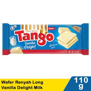 Promo Harga Tango Long Wafer Vanilla Milk 130 gr - Indomaret