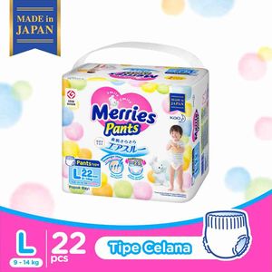 Promo Harga Merries Pants L22 22 pcs - Indomaret