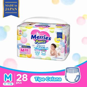 Promo Harga Merries Pants M28 28 pcs - Indomaret