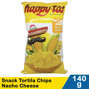 Promo Harga Happy Tos Tortilla Chips Nacho Cheese 140 gr - Indomaret
