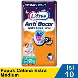 Promo Harga Lifree Popok Celana Ekstra Serap M10 10 pcs - Indomaret