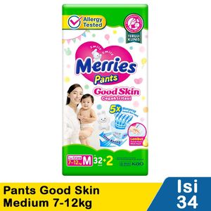 Promo Harga Merries Pants Good Skin M34 34 pcs - Indomaret