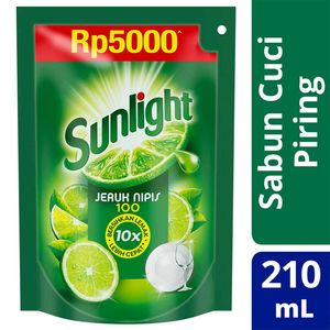 Promo Harga Sunlight Pencuci Piring Jeruk Nipis 100 210 ml - Indomaret