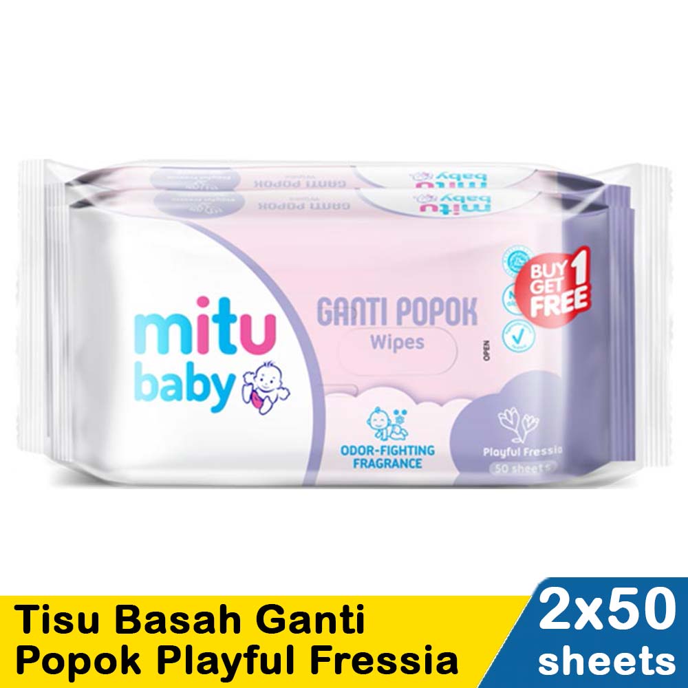 Mitu Baby Tissue Ganti Popok 50 S Purple Pck KlikIndomaret