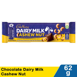 Promo Harga Cadbury Dairy Milk Cashew Nut 62 gr - Indomaret