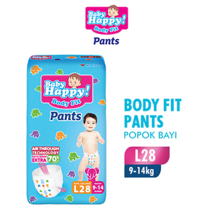 Promo Harga Baby Happy Body Fit Pants L30 30 pcs - Indomaret