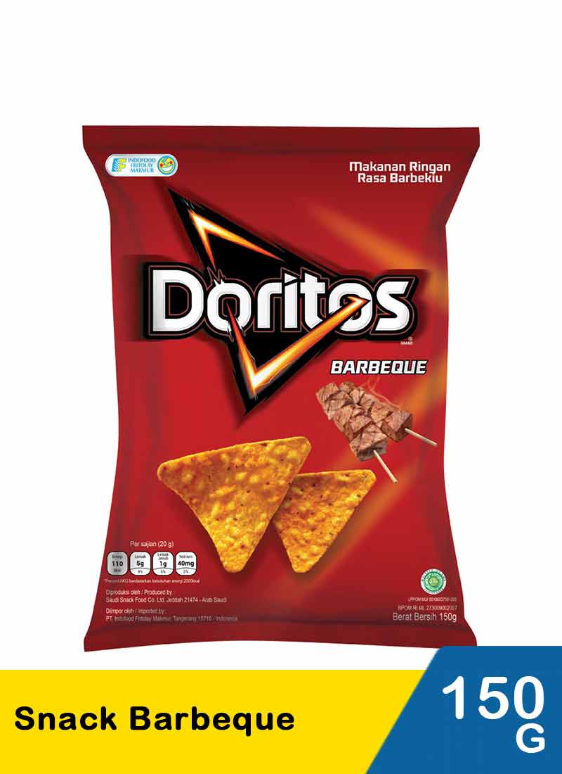 Doritos Snack Barbeque Pck 150/160G  KlikIndomaret