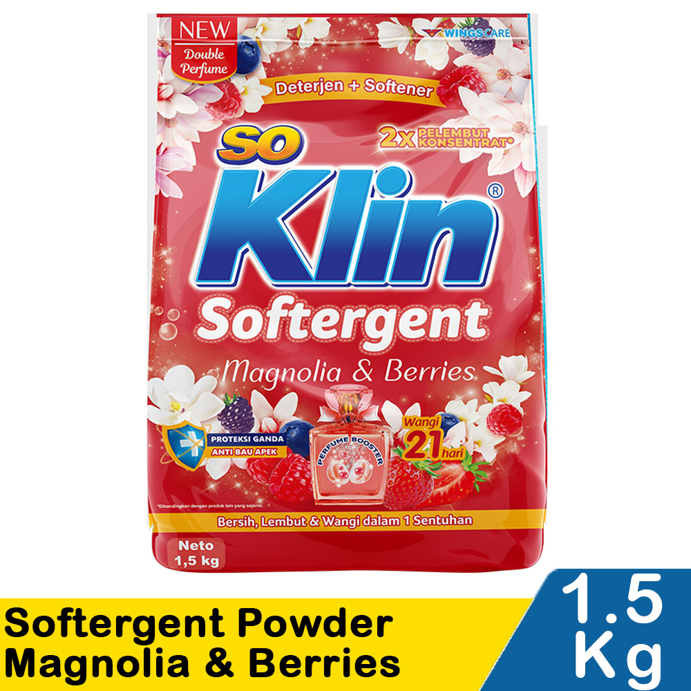 So Klin Softergent Powder Cheerful Red Pck 1 8Kg 