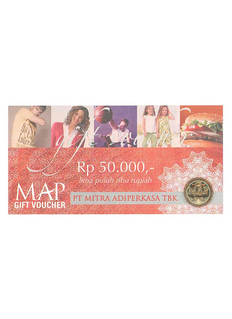 Map VOUCHER RP.50.000,- PCS | KlikIndomaret