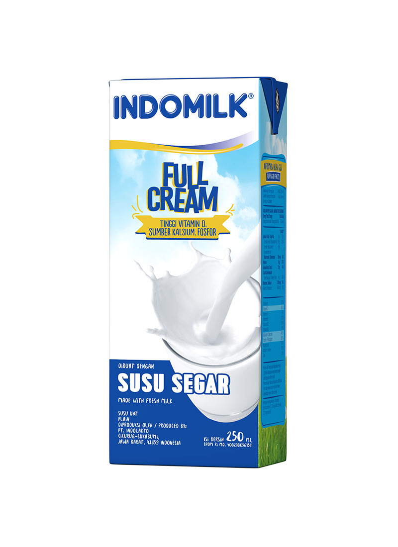 Indomilk Susu Cair Uht Full Cream Tpk 250Ml  KlikIndomaret