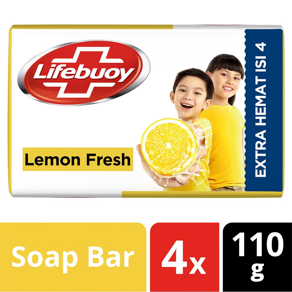 Jual Lifebuoy Sabun  Mandi  Ts Lemon Fresh 4X110g 