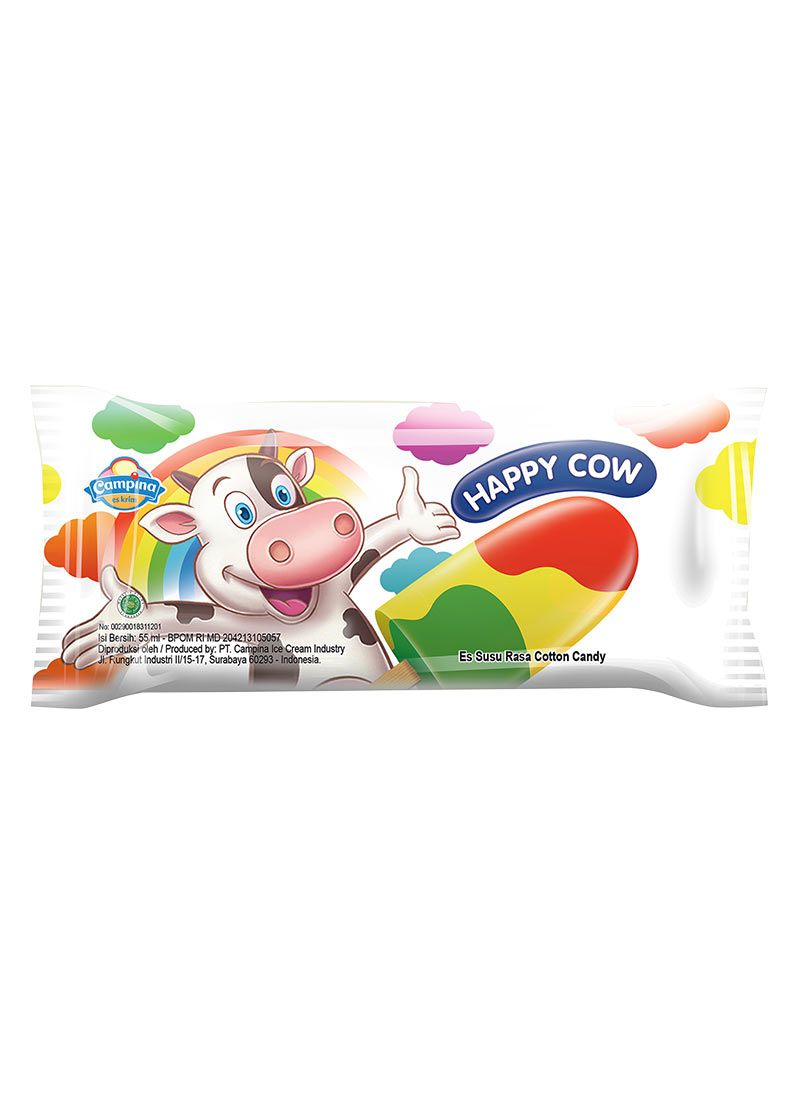 Campina Ice Cream Happy Cow Rainbow Pck 55Ml KlikIndomaret