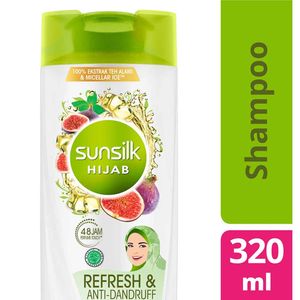 Promo Harga Sunsilk Hijab Shampoo Refresh & Anti Dandruff 320 ml - Indomaret