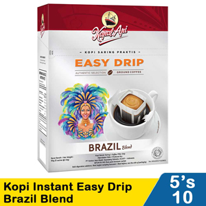 Promo Harga KAPAL API Kopi Easy Drip Brazil per 5 pcs 10 gr - Indomaret