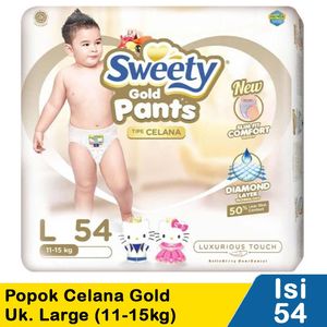 Promo Harga Sweety Gold Pants L54 54 pcs - Indomaret