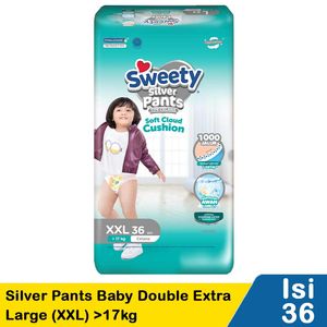 Promo Harga Sweety Silver Pants XXL36 36 pcs - Indomaret