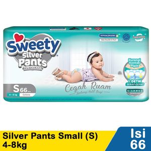 Promo Harga Sweety Silver Pants S66 66 pcs - Indomaret