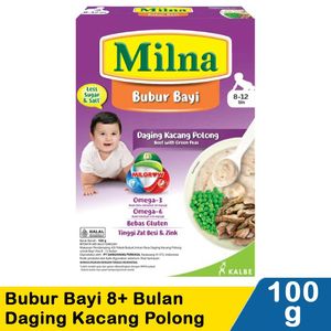 Promo Harga Milna Bubur Bayi 8 Daging Kacang Polong 120 gr - Indomaret