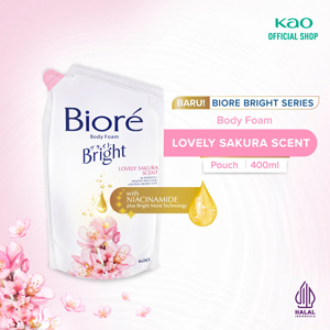 Promo Harga Biore Body Foam Bright Lovely Sakura Scent 450 ml - Indomaret