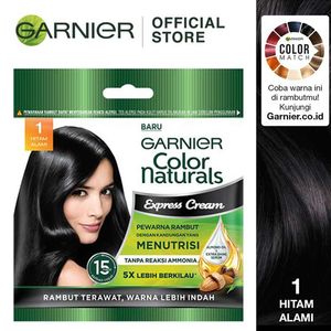 Promo Harga Garnier Hair Color 1 Hitam Alami 105 ml - Indomaret
