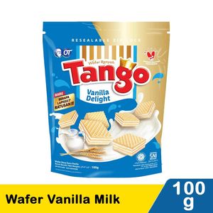 Promo Harga Tango Wafer Vanilla Milk 115 gr - Indomaret