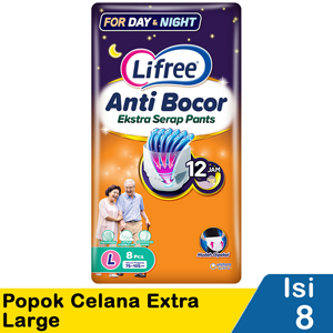 Promo Harga Lifree Popok Celana Ekstra Serap L8 8 pcs - Indomaret