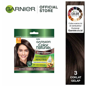 Promo Harga Garnier Hair Color 3 Coklat Kehitaman 105 ml - Indomaret