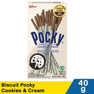 Promo Harga Glico Pocky Stick Cookies Cream 40 gr - Indomaret