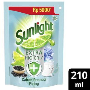 Promo Harga Sunlight Pencuci Piring Higienis Plus With Habbatussauda 210 ml - Indomaret