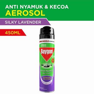 Promo Harga Baygon Insektisida Spray Silky Lavender 450 ml - Indomaret