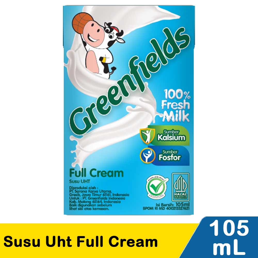 Greenfields Uht Milk Full Cream 125mL KlikIndomaret