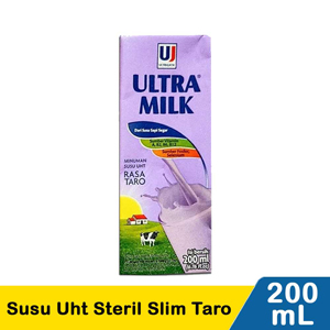 Promo Harga Ultra Milk Susu UHT Taro 200 ml - Indomaret