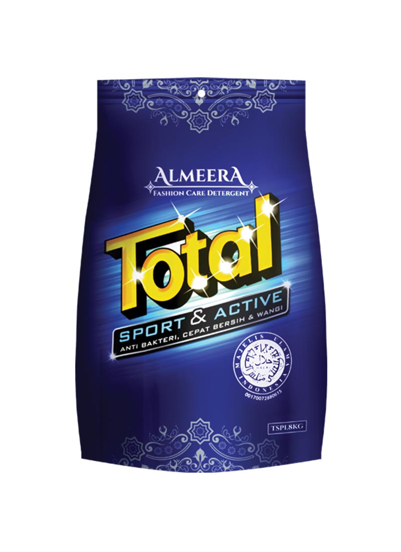 Total Detergent Powder Almeera Sport Active 1 8Kg 