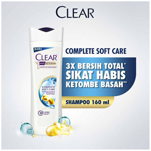 Promo Harga Clear Shampoo Complete Soft Care 160 ml - Indomaret